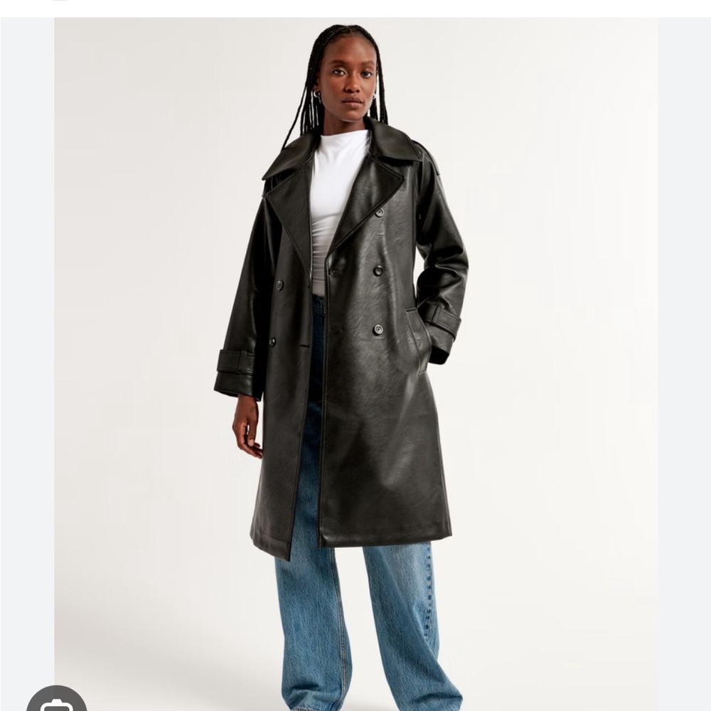 Abercrombie Leather Trench